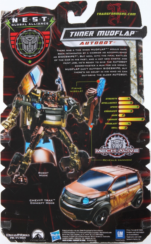 transformers revenge of the fallen mudflap toy